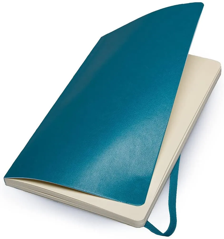 Moleskine Plain Soft Cover Notebook Pocket Size Underwater Blue