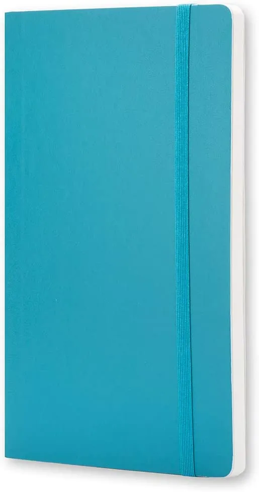 Moleskine Plain Soft Cover Notebook Pocket Size Underwater Blue