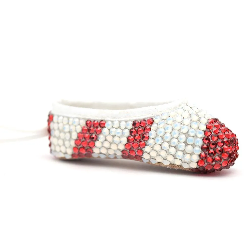 Nutcracker Miniature Pointe Shoe Set of 4 • Ornament, Key Chain or Bag Charm