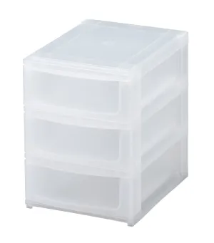 Posdeco A5 Shallow 3-Tier Organizer - Clear