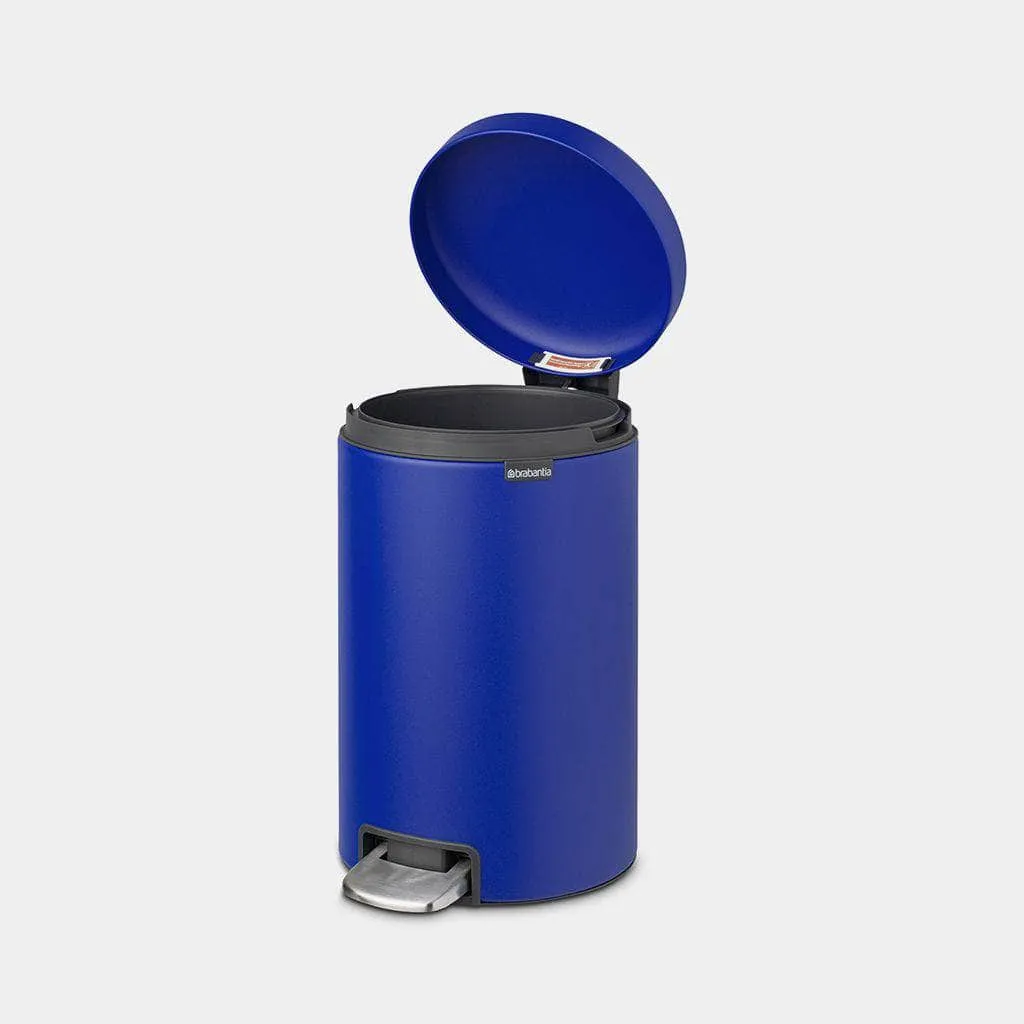 Powerful Blue Pedal Bin - 12 Litre