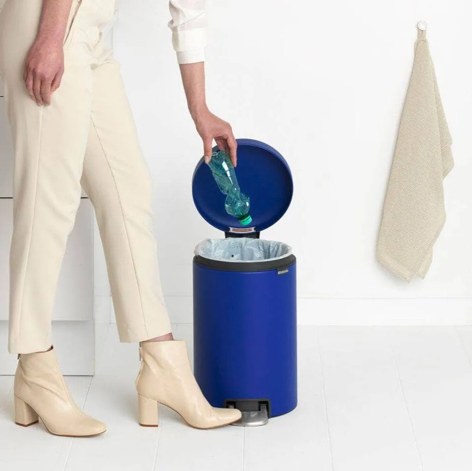 Powerful Blue Pedal Bin - 12 Litre