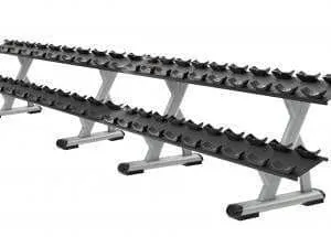 Precor Discovery Series 2-Tier, 10-Pair Dumbbell Rack (DBR0812)