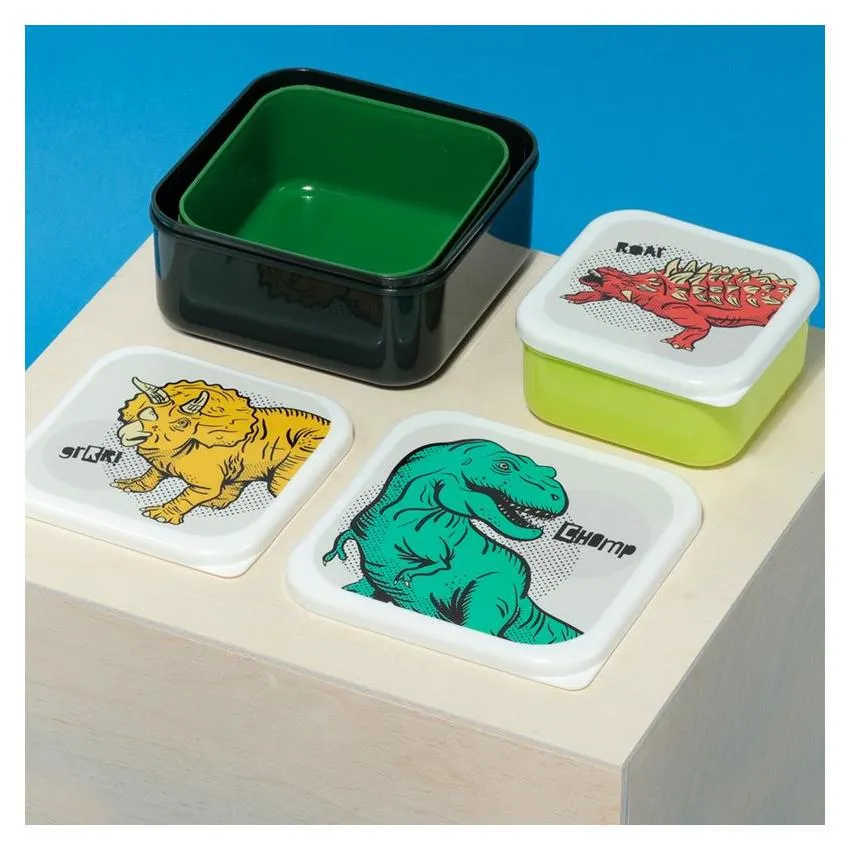 Puckator Stackable Lunch Box Set - Dinosauria