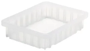 Quantum DG91025CL Clear-View Dividable Grid Containers, 8.25" x 10.88" x 2.5"