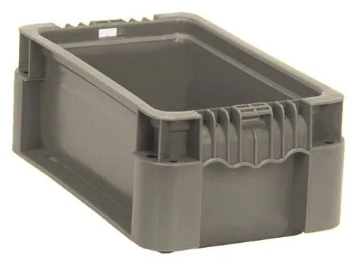 Quantum RSO1207-5 Heavy-Duty Straight Wall Stacking Container, 7.5" x 12" x 5"