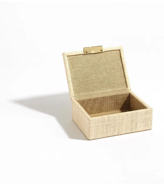 Raffia Jewelry Box