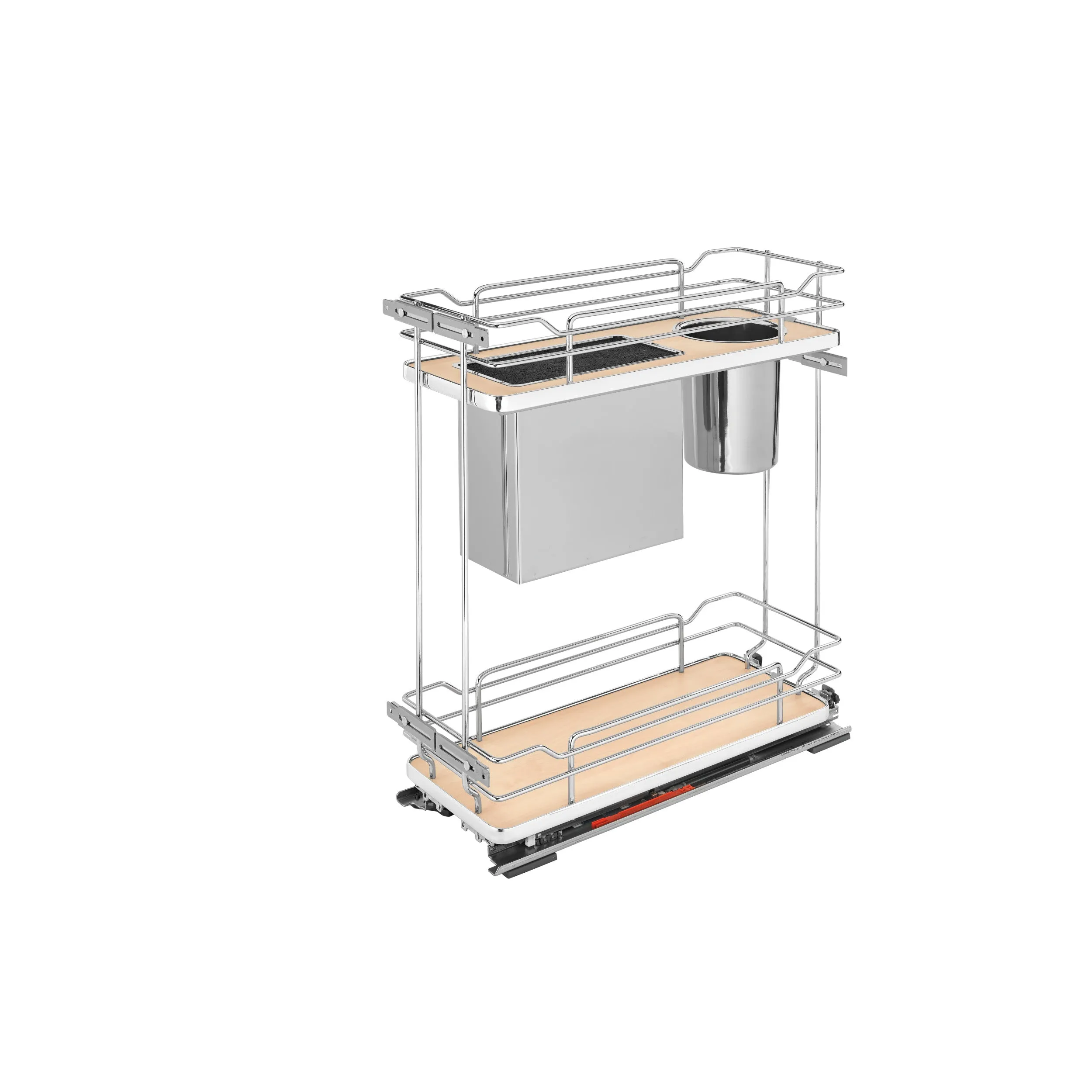 Rev-A-Shelf / 5322KB-BCSC-8-MP / Two-Tier Knife Block Pullout Organizers w/ Soft-Close