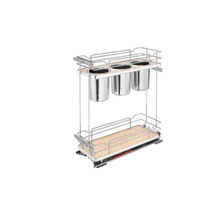Rev-A-Shelf / 5322UT-BCSC-8-MP / Two-Tier Utensil Pullout Organizers w/ Soft-Close