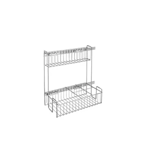 Rev-A-Shelf / 548-10CR-1 / Two-Tier Under Sink Steel Wire Pullout Organizer