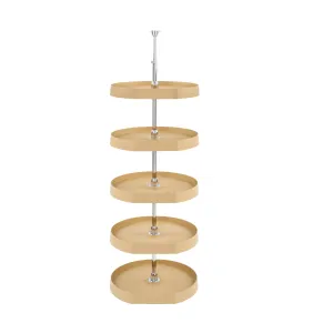 Rev-A-Shelf / 6265-20-15-50 / Polymer D-Shape 5-Shelf Lazy Susans Only (No post included)