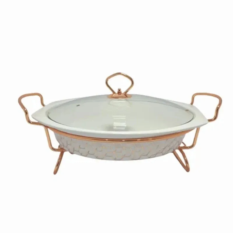 Round Burner Dish With Stand 14.5"