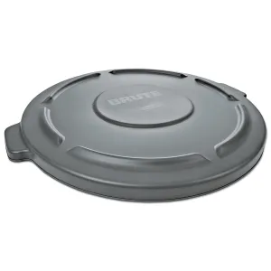 Rubbermaid® Brute Round Gray Trash Can Lids for 55 Gallon Containers - Case of 3