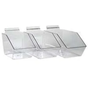 Southern Imperial Visi-Bin RPDMP-655115 Slatwall Dump Bin, 5 lb, Plastic, 11-1/2 in L, 6 in W, 5-1/2 in H :EA: QUANTITY: 10