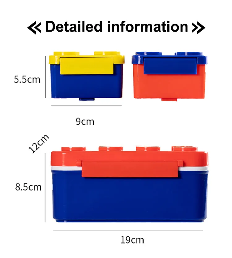 Stackable Brick Lunch Boxes