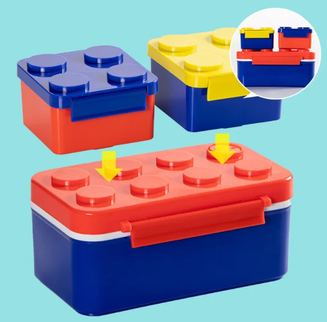 Stackable Brick Lunch Boxes