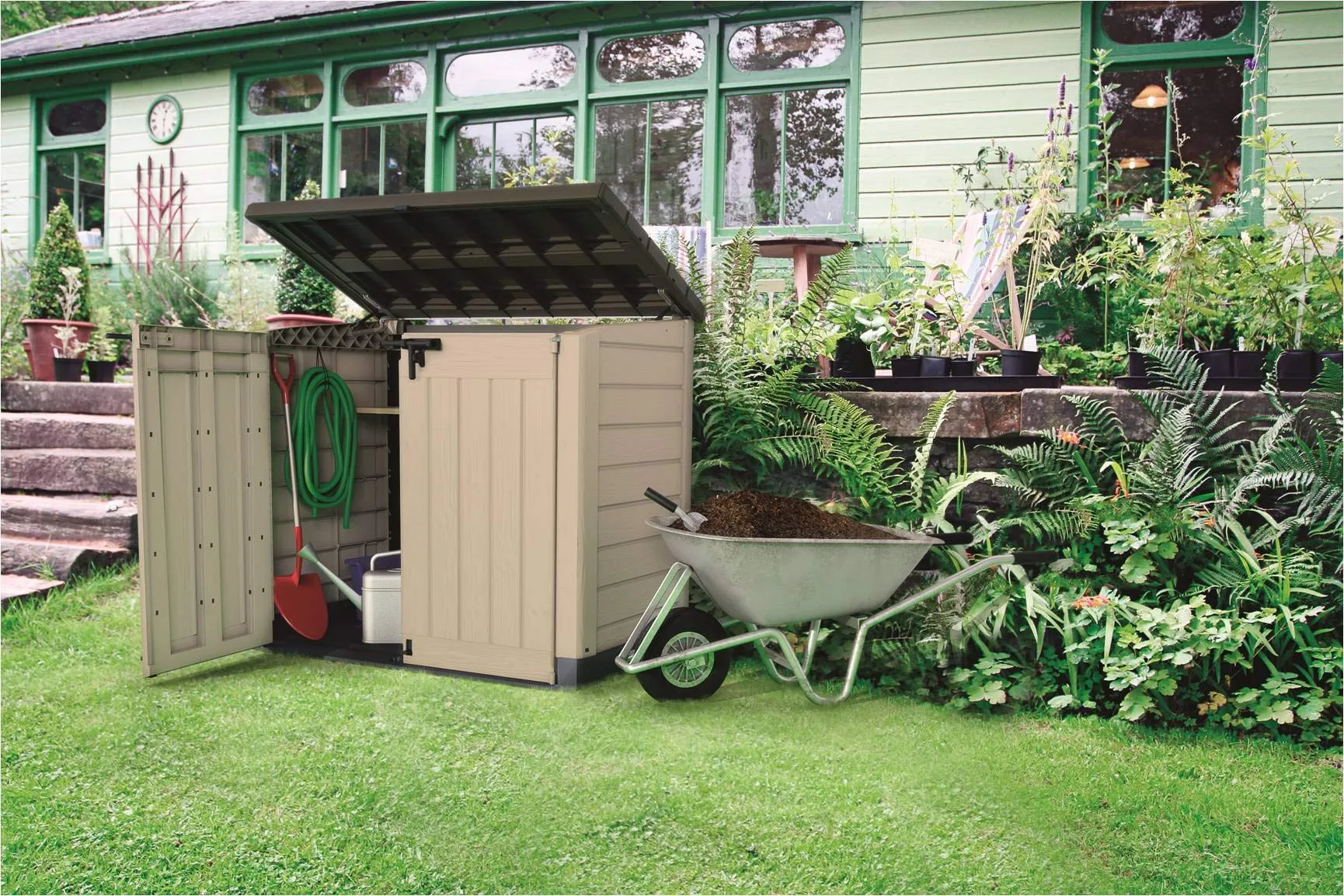 Store It Out Max Keter Outdoor Garden Storage Shed (New)