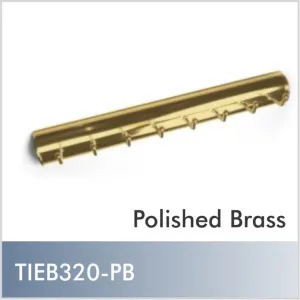 Veda Belt Rack in Polished Brass