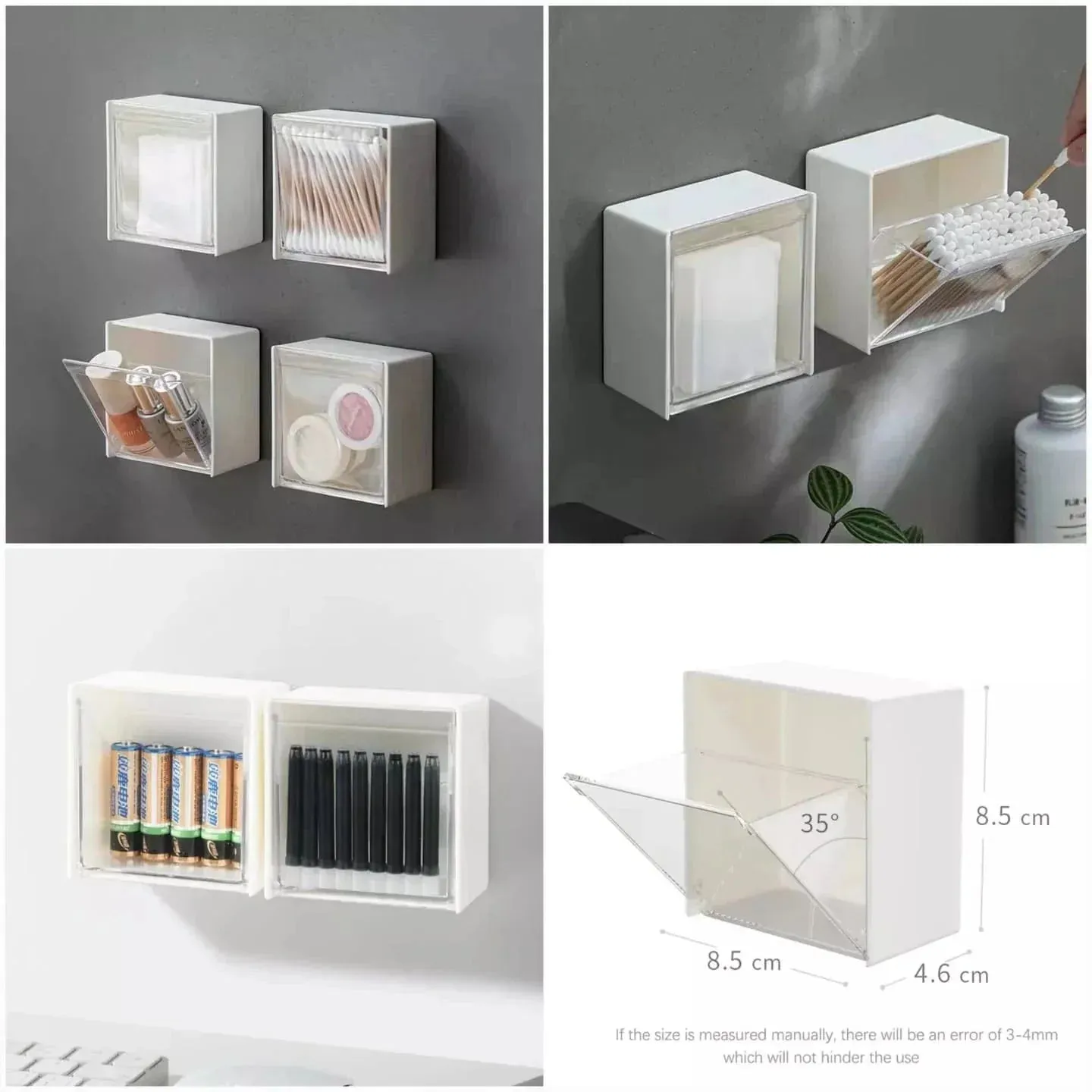 Wall-Mounted Clamshell Storage Box 1 PCS