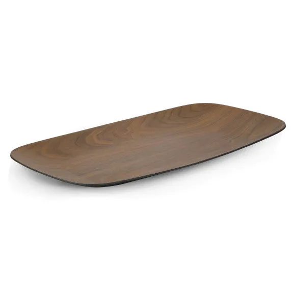 Walnut Grey Rect. Tray