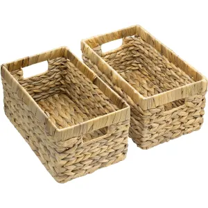 Water Hyacinth Baskets (2 Pack)