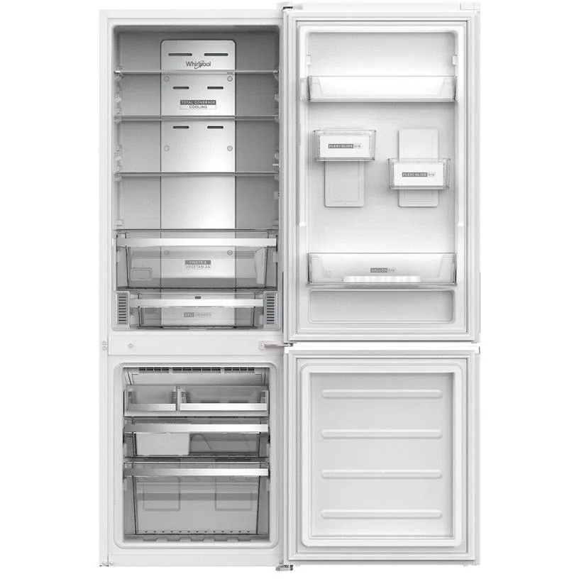 Whirlpool 24-inch, 12.9 cu.ft. Freestanding Bottom Freezer Refrigerator with Flexi-Slide™ Bins WRB533CZJW