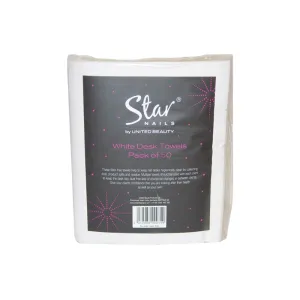 White Desk Towels - Pack of 50